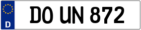 Trailer License Plate